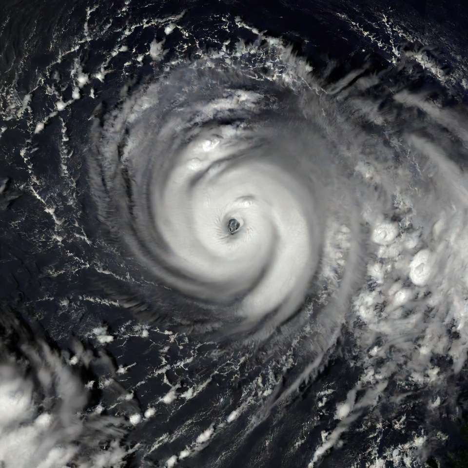 Massive hurricane eye from space Massive hurricane eye from space