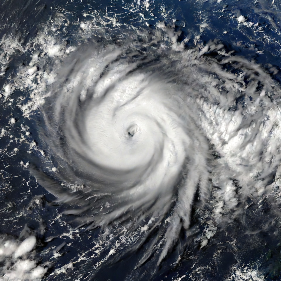 Massive hurricane over ocean Massive hurricane over ocean