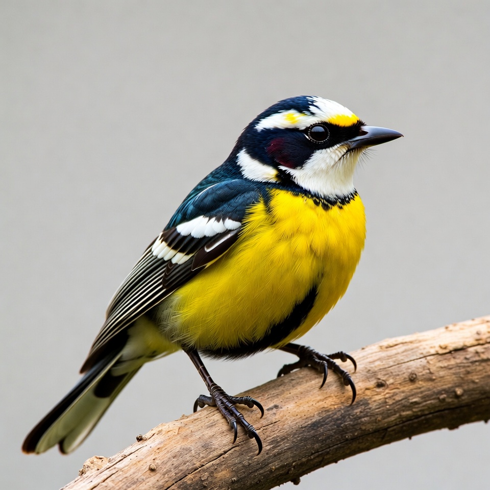 Yellow-breasted Chat perched on branch Yellow-breasted Chat perched on branch