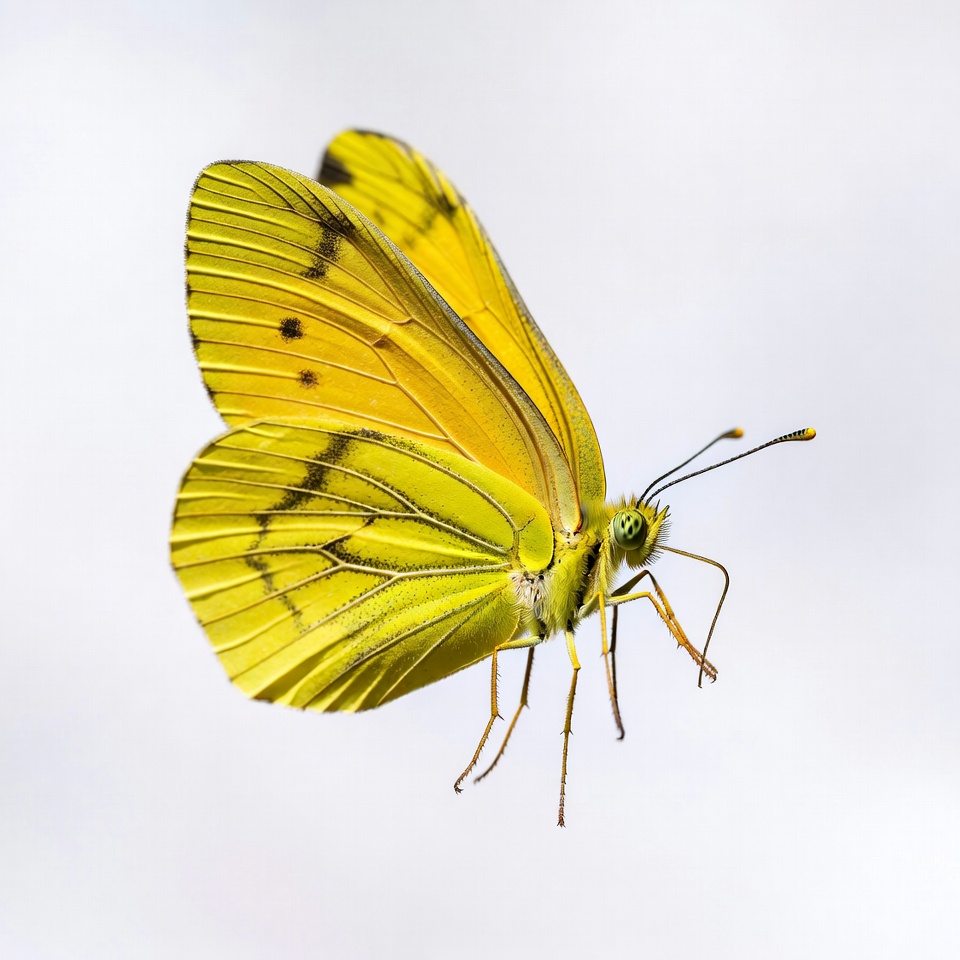 Yellow butterfly with black spots Yellow butterfly with black spots