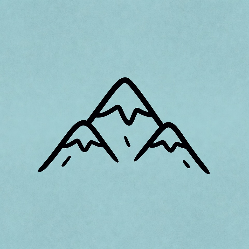 Three Mountains Illustration Three Mountains Illustration