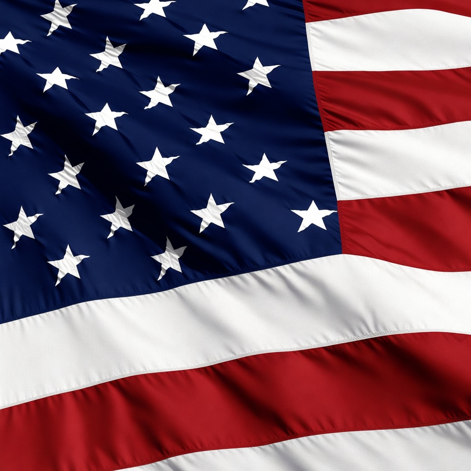 American Flag Waving Closeup American Flag Waving Closeup