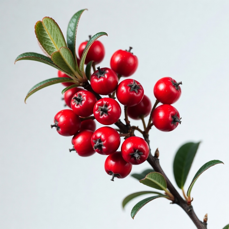 Red Berries on Green Leaves Red Berries on Green Leaves