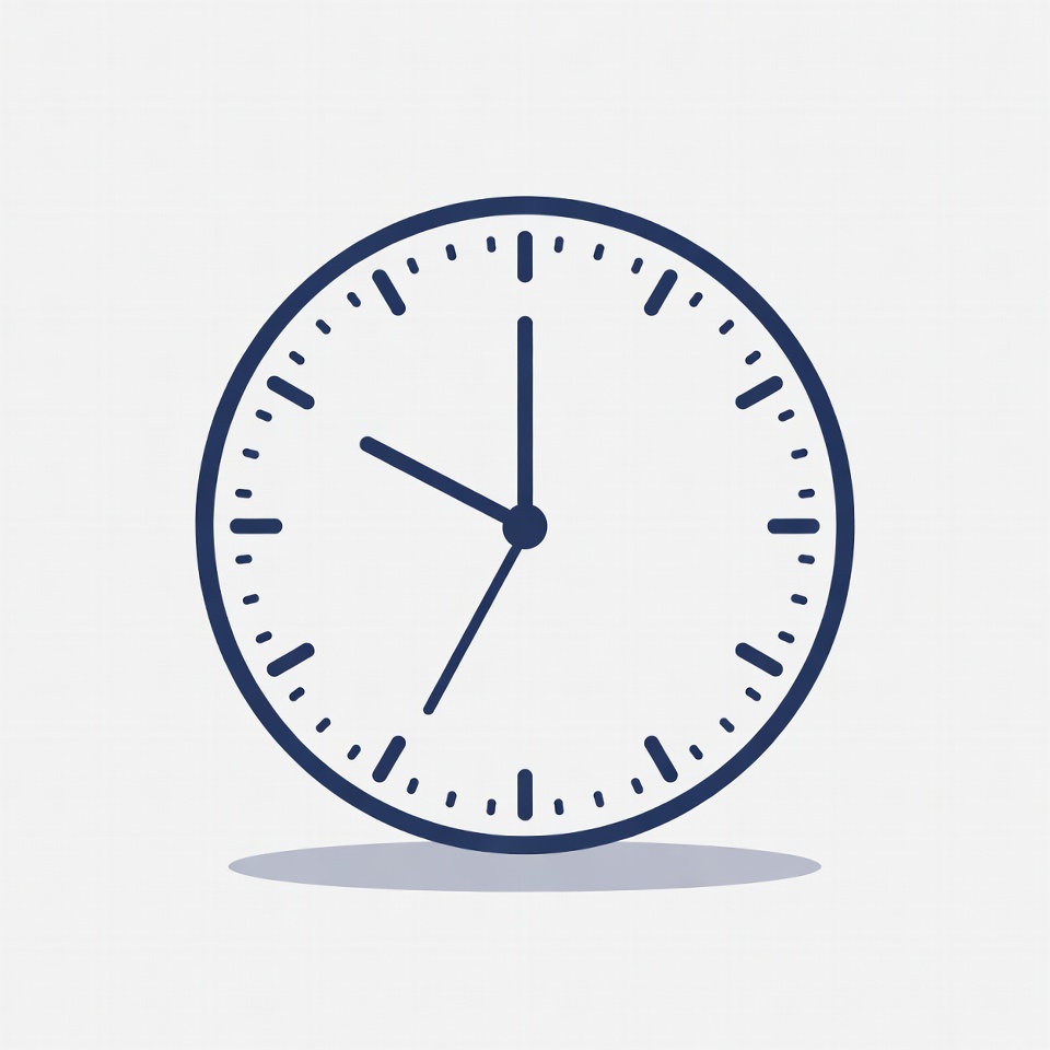 Clock showing 3:00 Clock showing 3:00