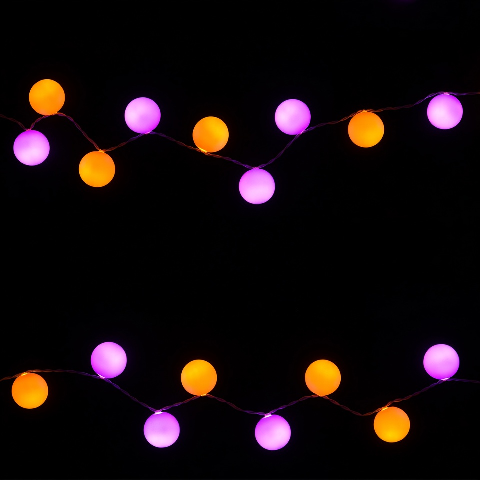 Orange and Purple Fairy Lights Orange and Purple Fairy Lights