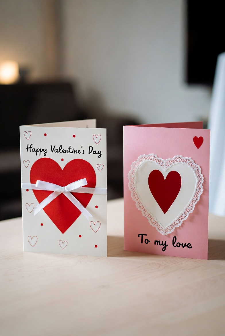 Open Valentine's Day Cards with Hearts Open Valentine's Day Cards with Hearts