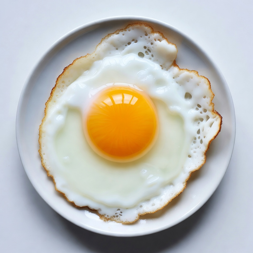 Sunny Side Up Egg on Plate Sunny Side Up Egg on Plate