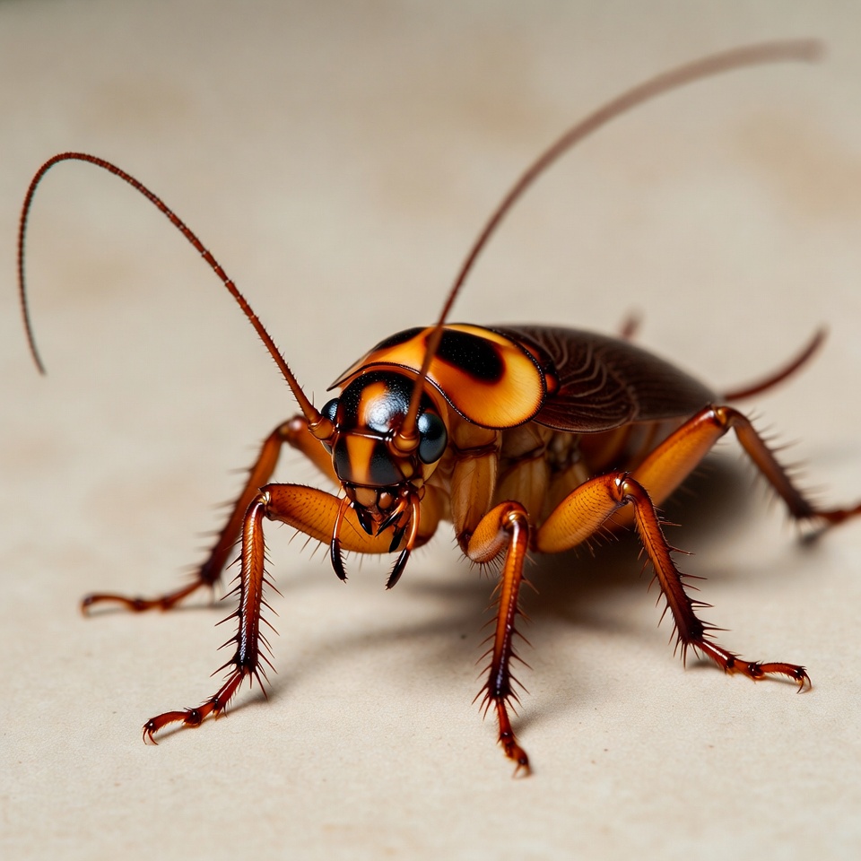 American Cockroach on White Background American Cockroach on White Background