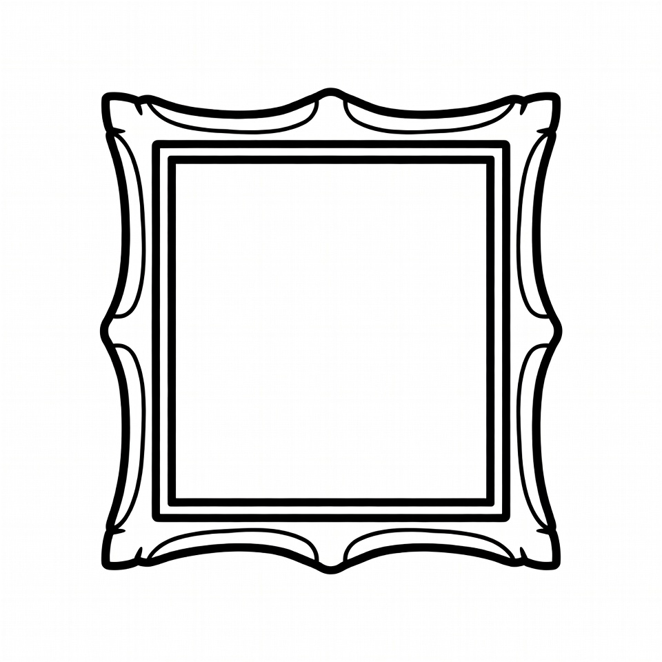 Ornate Empty Picture Frame Ornate Empty Picture Frame