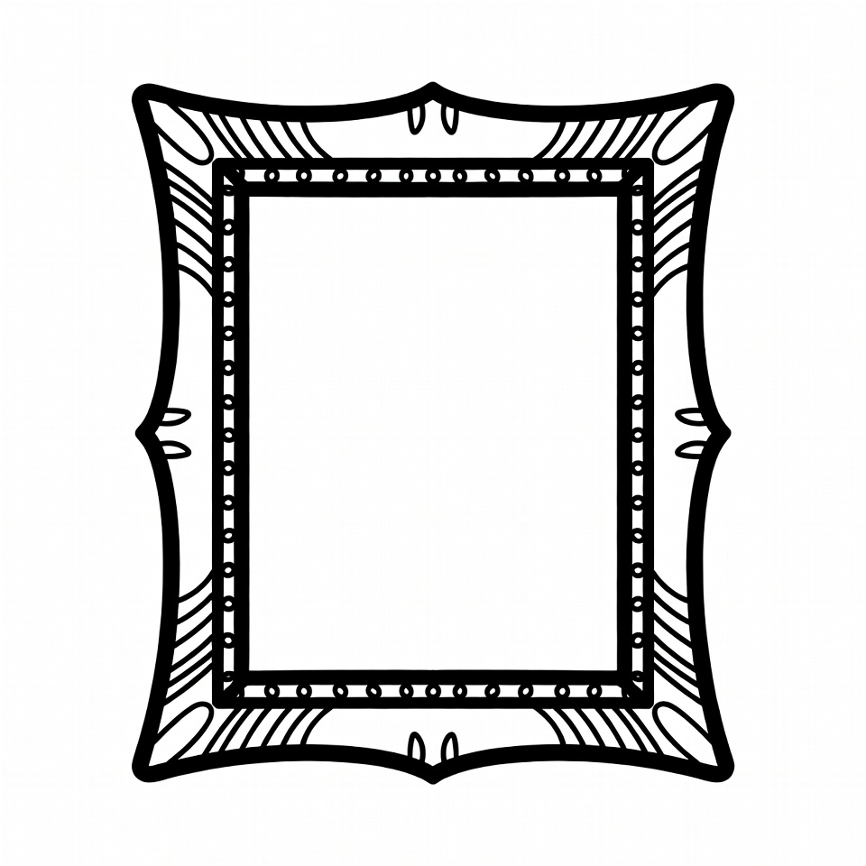 Ornate Black Frame Border Ornate Black Frame Border