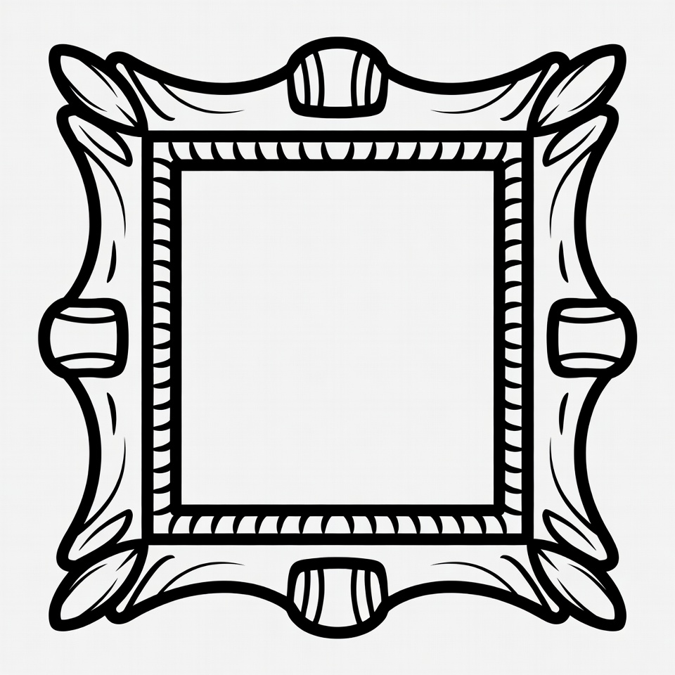 Ornate Empty Picture Frame Ornate Empty Picture Frame