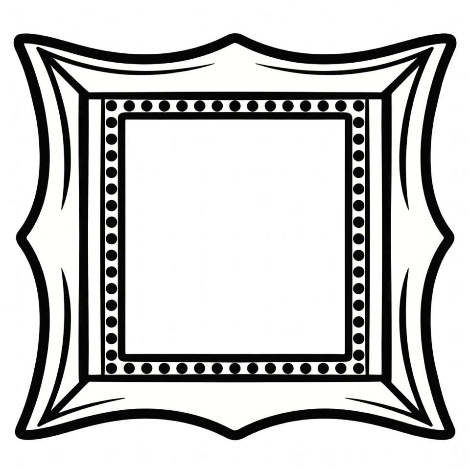 Ornate Empty Picture Frame Ornate Empty Picture Frame