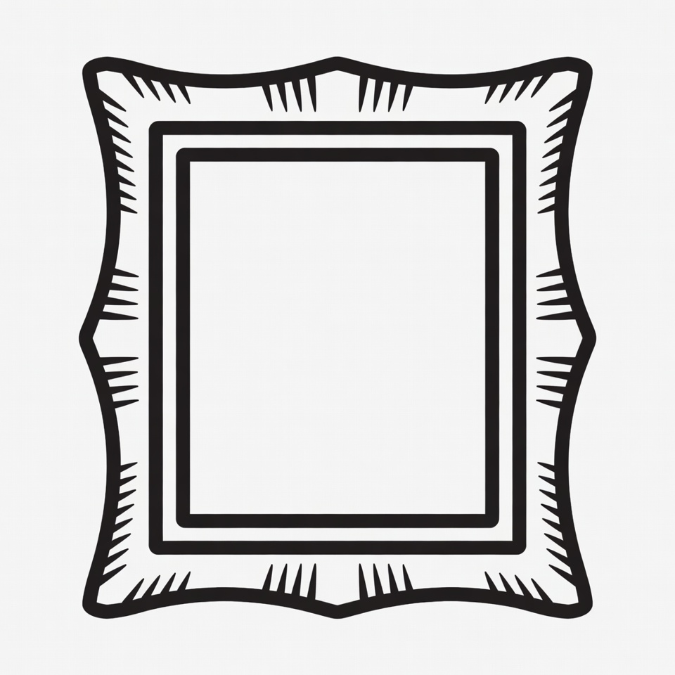 Ornate Empty Picture Frame Ornate Empty Picture Frame