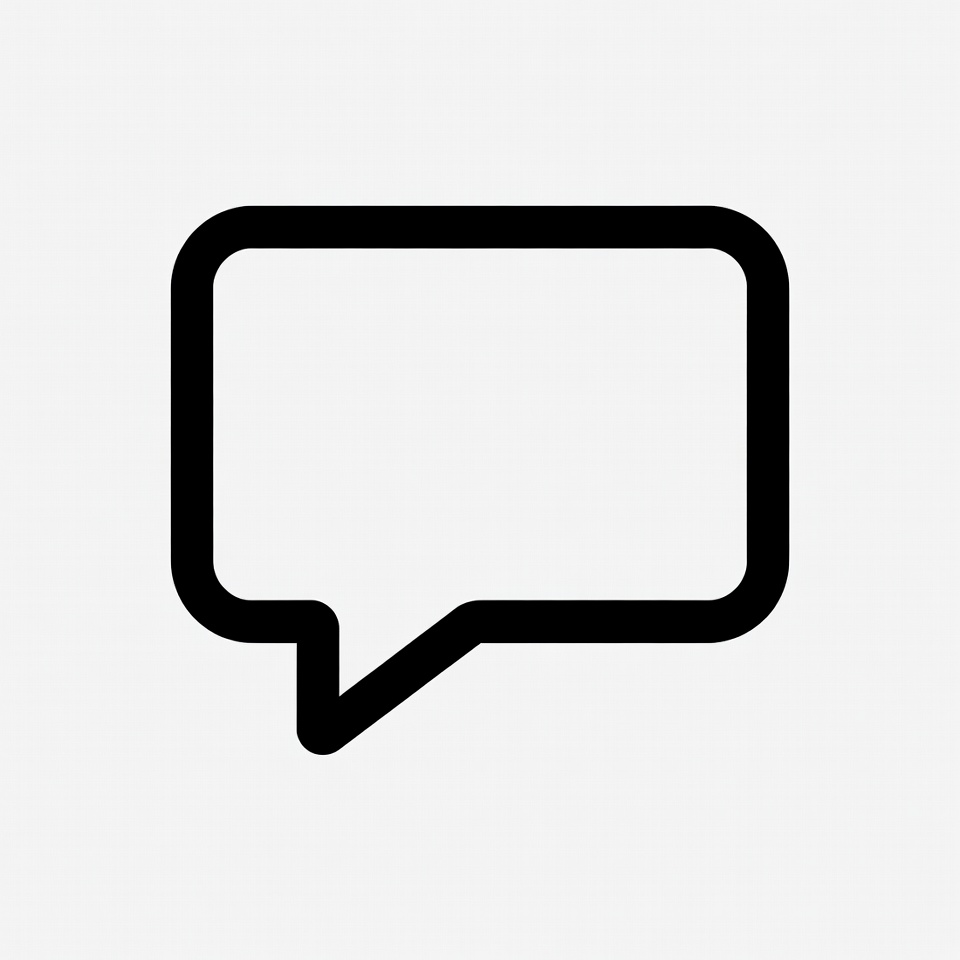 Black Outline Speech Bubble Icon Black Outline Speech Bubble Icon