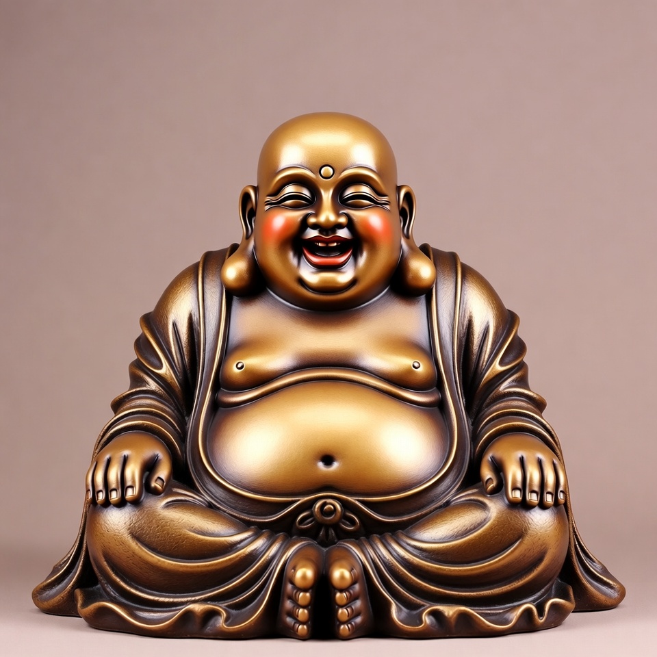 Golden Laughing Buddha Statue Golden Laughing Buddha Statue
