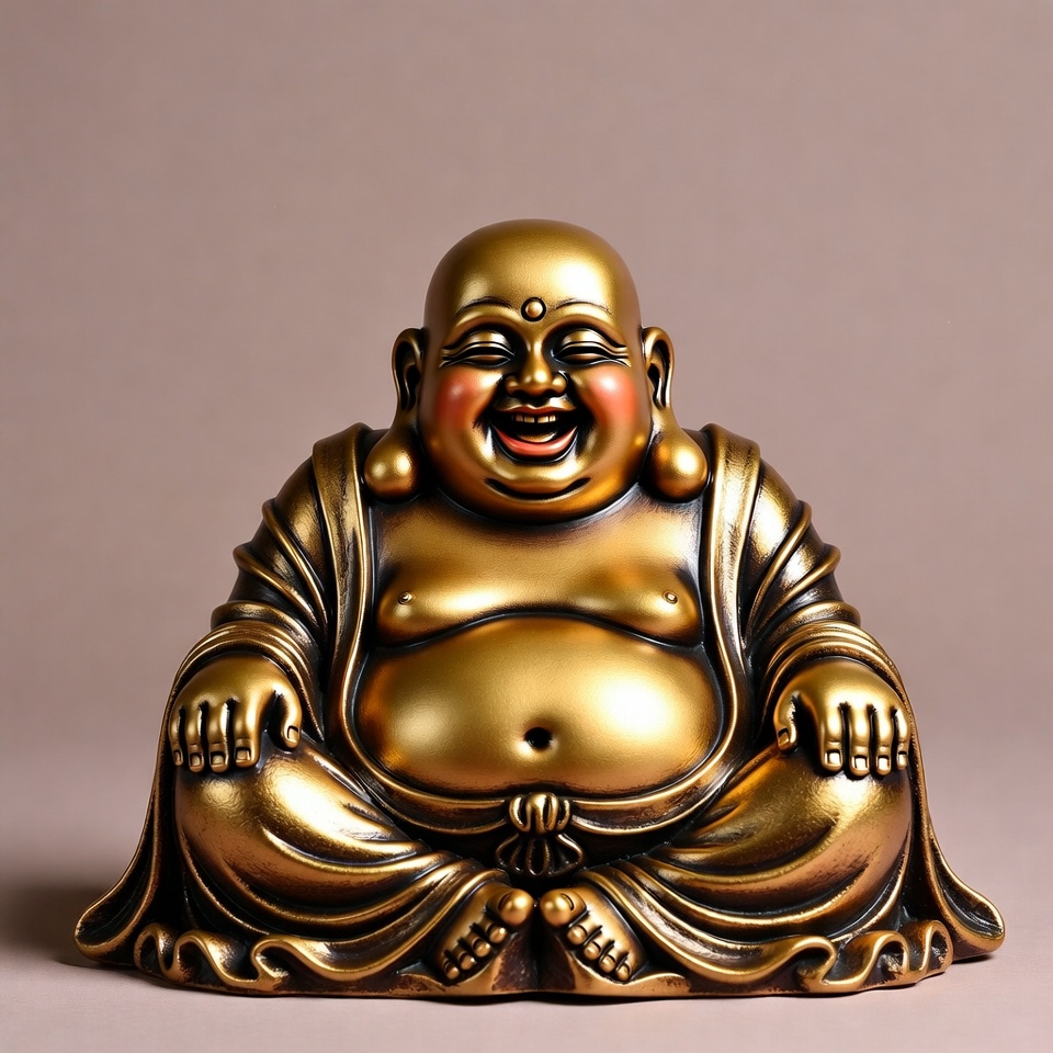 Golden Laughing Buddha Statue Golden Laughing Buddha Statue