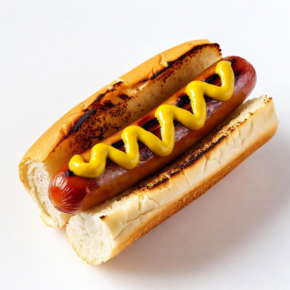 Hot dog with mustard Hot dog with mustard
