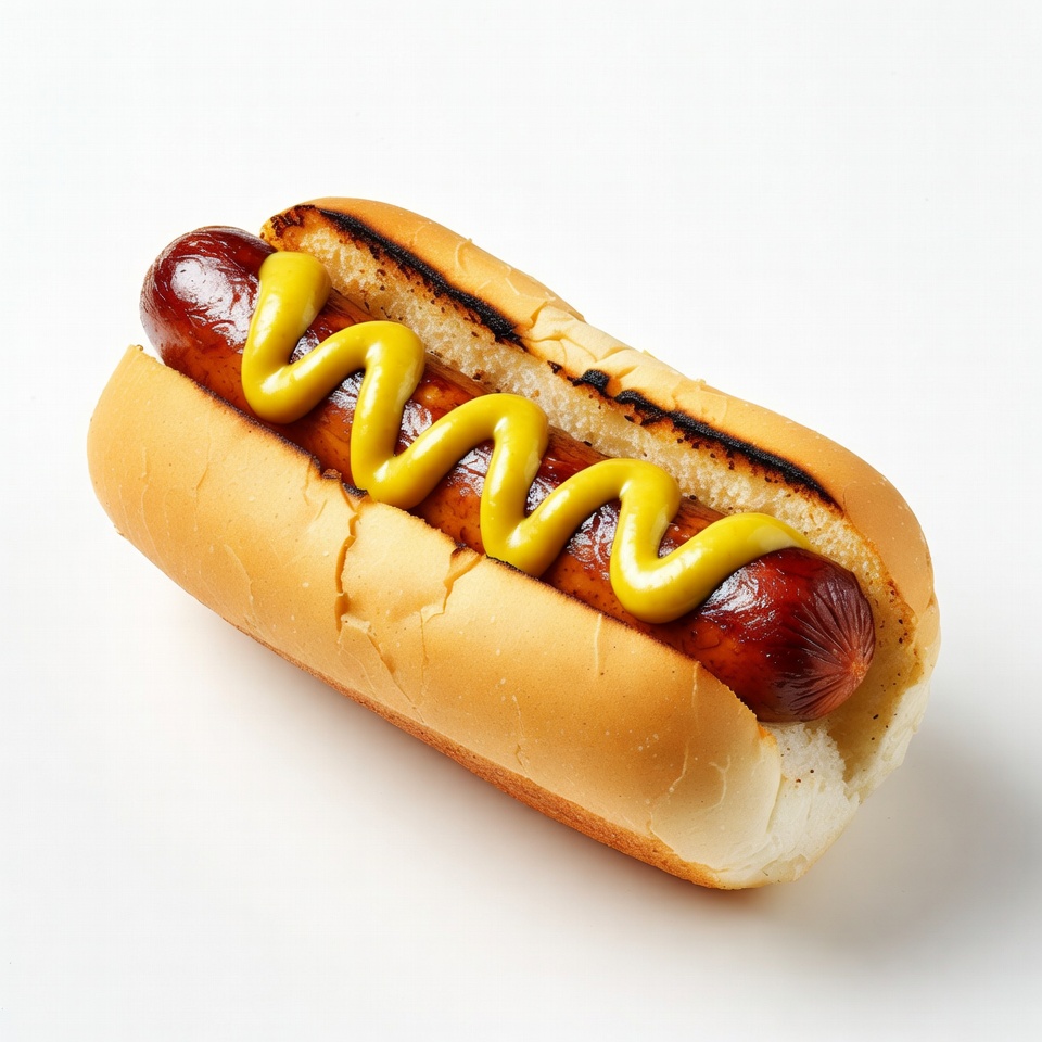 Hot dog with mustard Hot dog with mustard