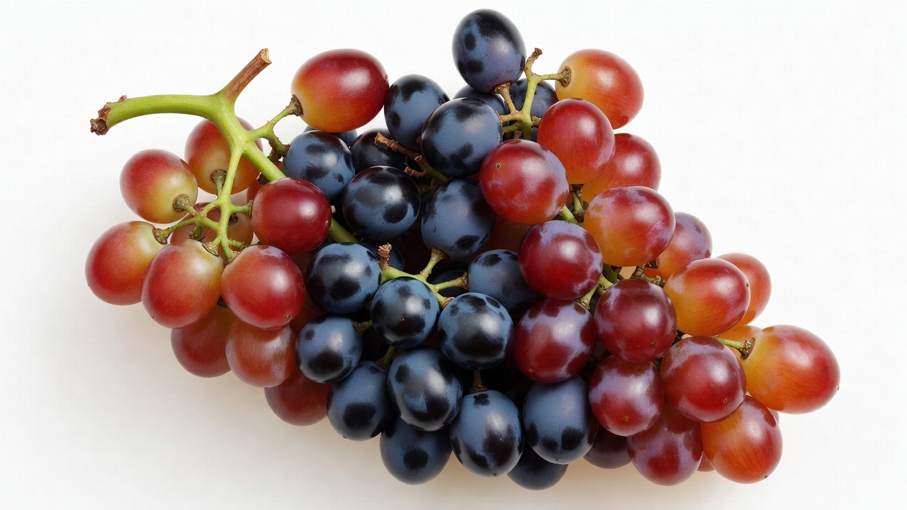 Bunch of red and black grapes Bunch of red and black grapes