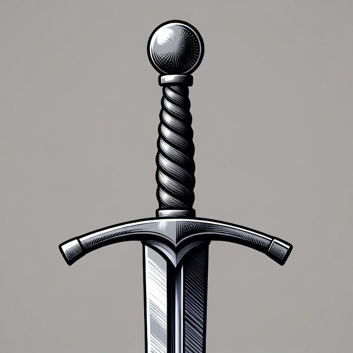 Medieval Sword Illustration Medieval Sword Illustration