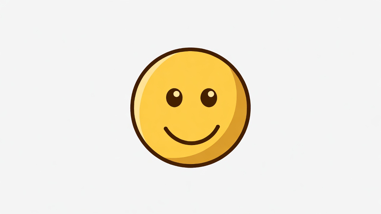 Smiling Yellow Cartoon Face Smiling Yellow Cartoon Face