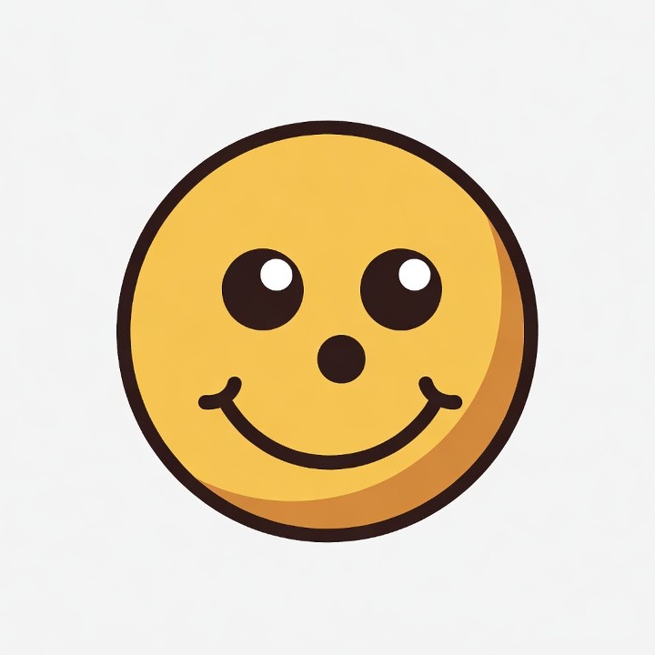 Smiling Yellow Cartoon Face Smiling Yellow Cartoon Face
