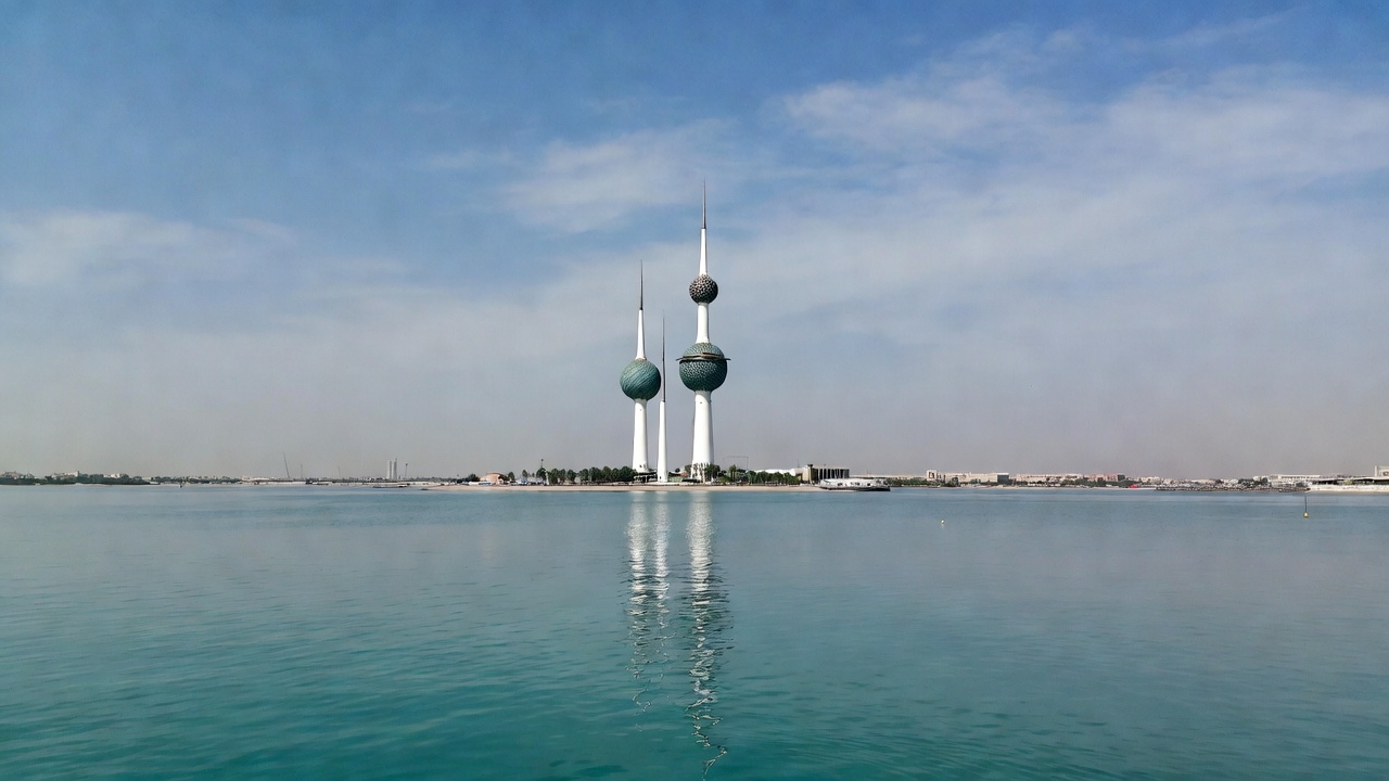 Kuwait Towers over Persian Gulf Kuwait Towers over Persian Gulf
