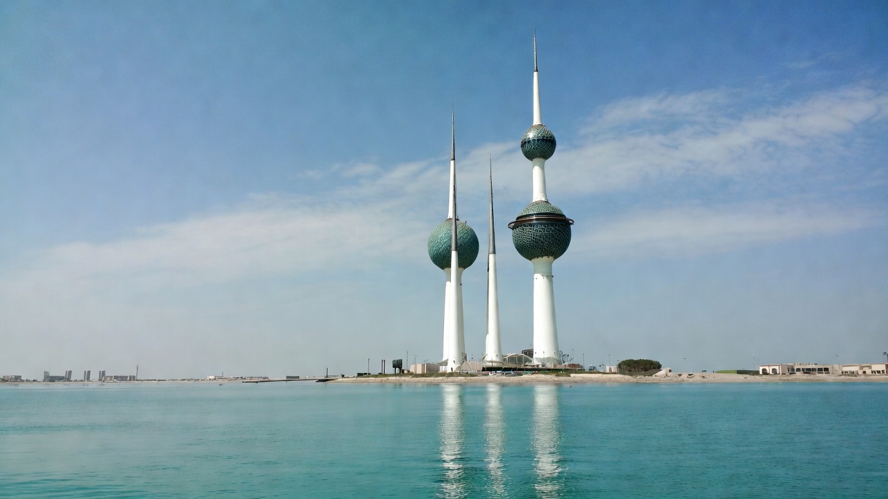 Kuwait Towers over Persian Gulf Kuwait Towers over Persian Gulf