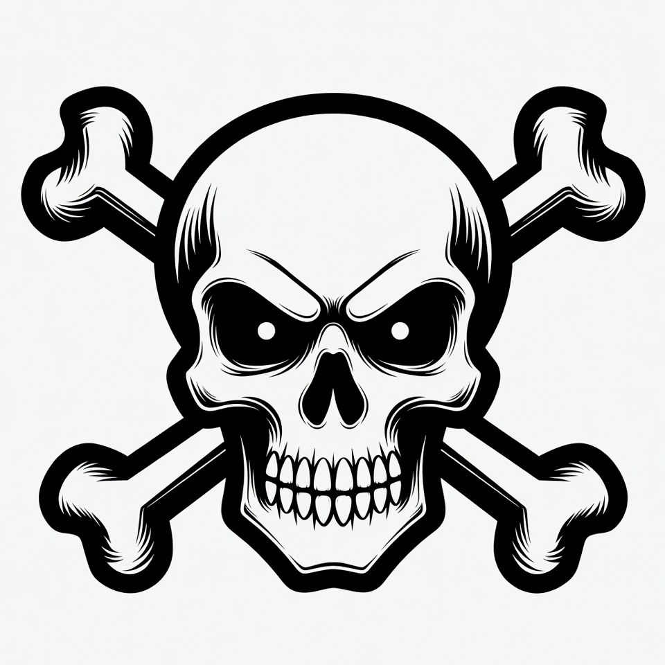 Skull and Crossbones Symbol Skull and Crossbones Symbol