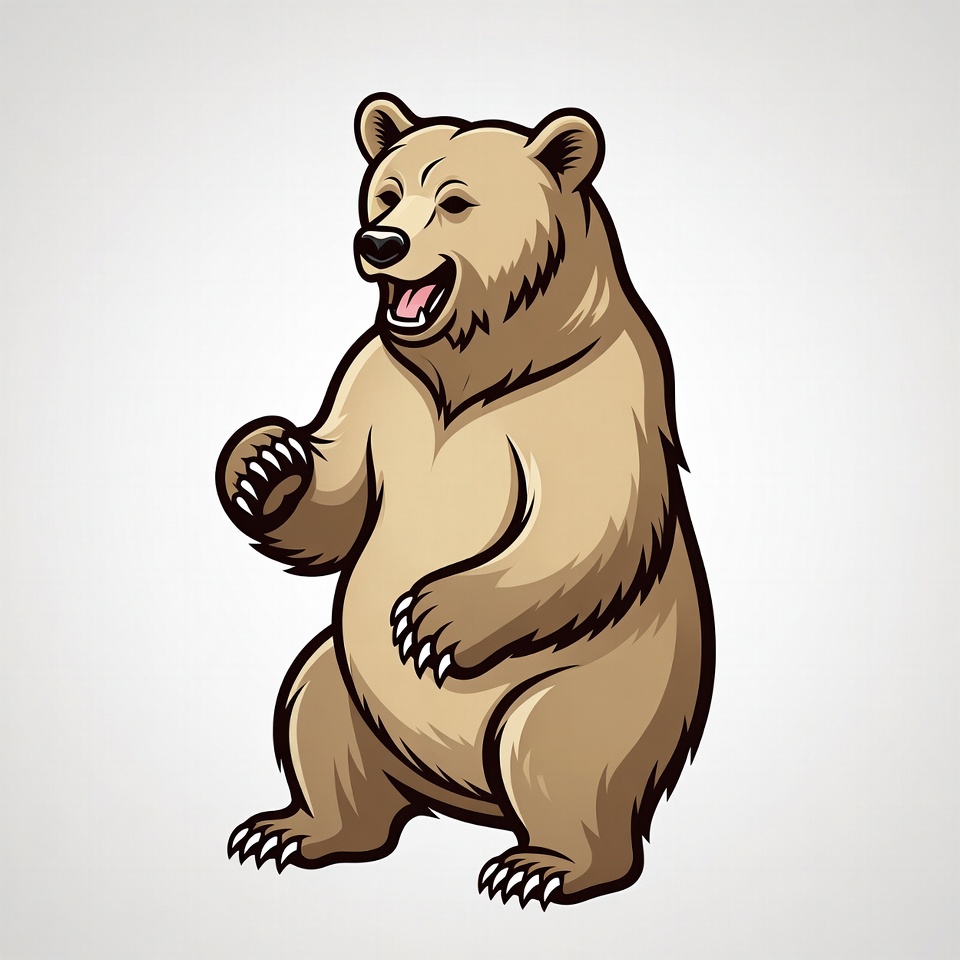 Cartoon Grizzly Bear Laughing Cartoon Grizzly Bear Laughing