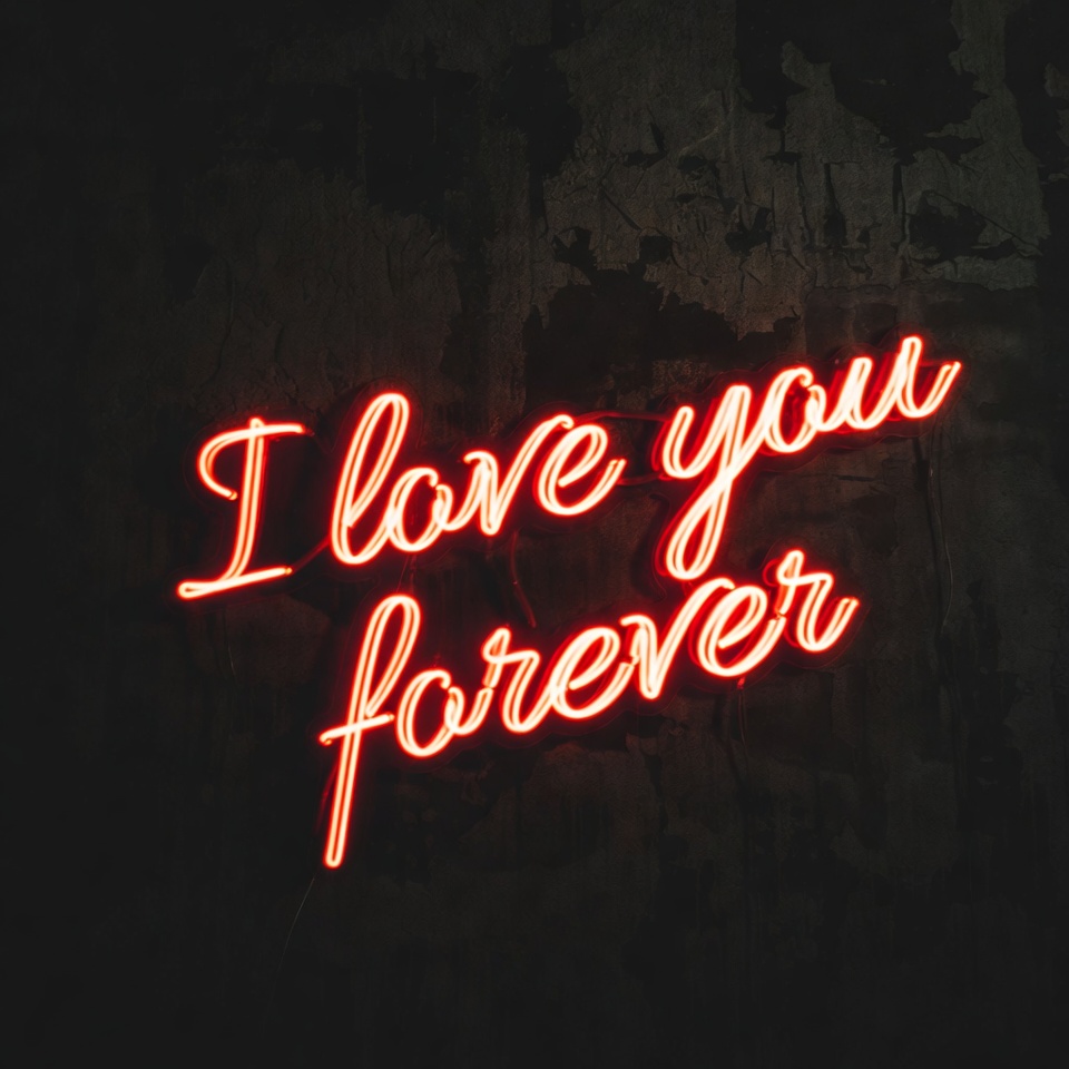 I Love You Forever Neon Sign I Love You Forever Neon Sign