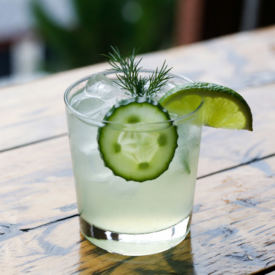 Cucumber Gimlet Cocktail with Lime Cucumber Gimlet Cocktail with Lime