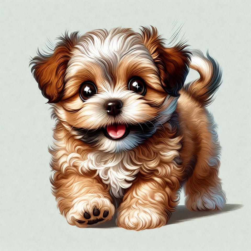 Cute Shih Tzu Puppy Running Cute Shih Tzu Puppy Running