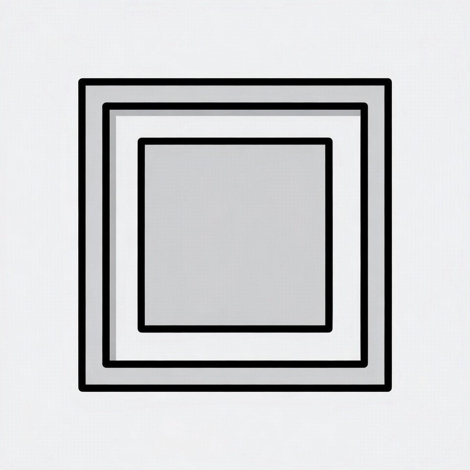 Nested Gray Squares Illustration Nested Gray Squares Illustration