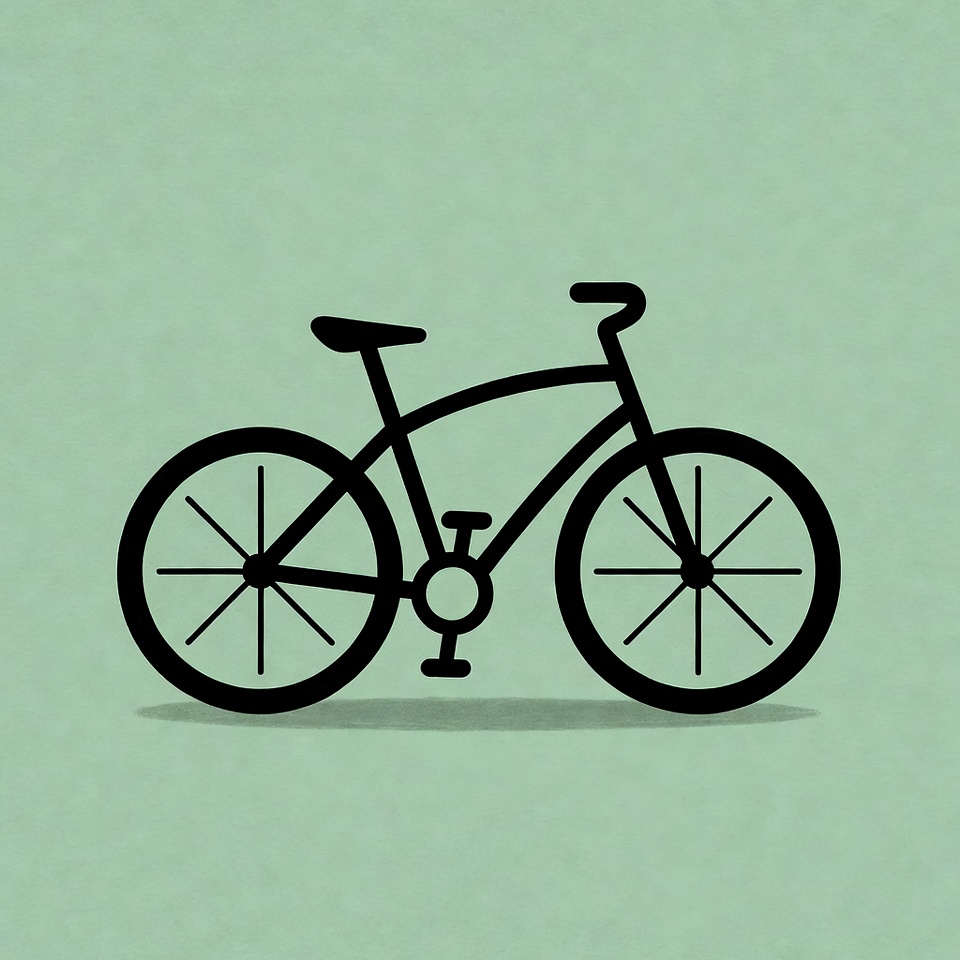 Black Bicycle Illustration Black Bicycle Illustration