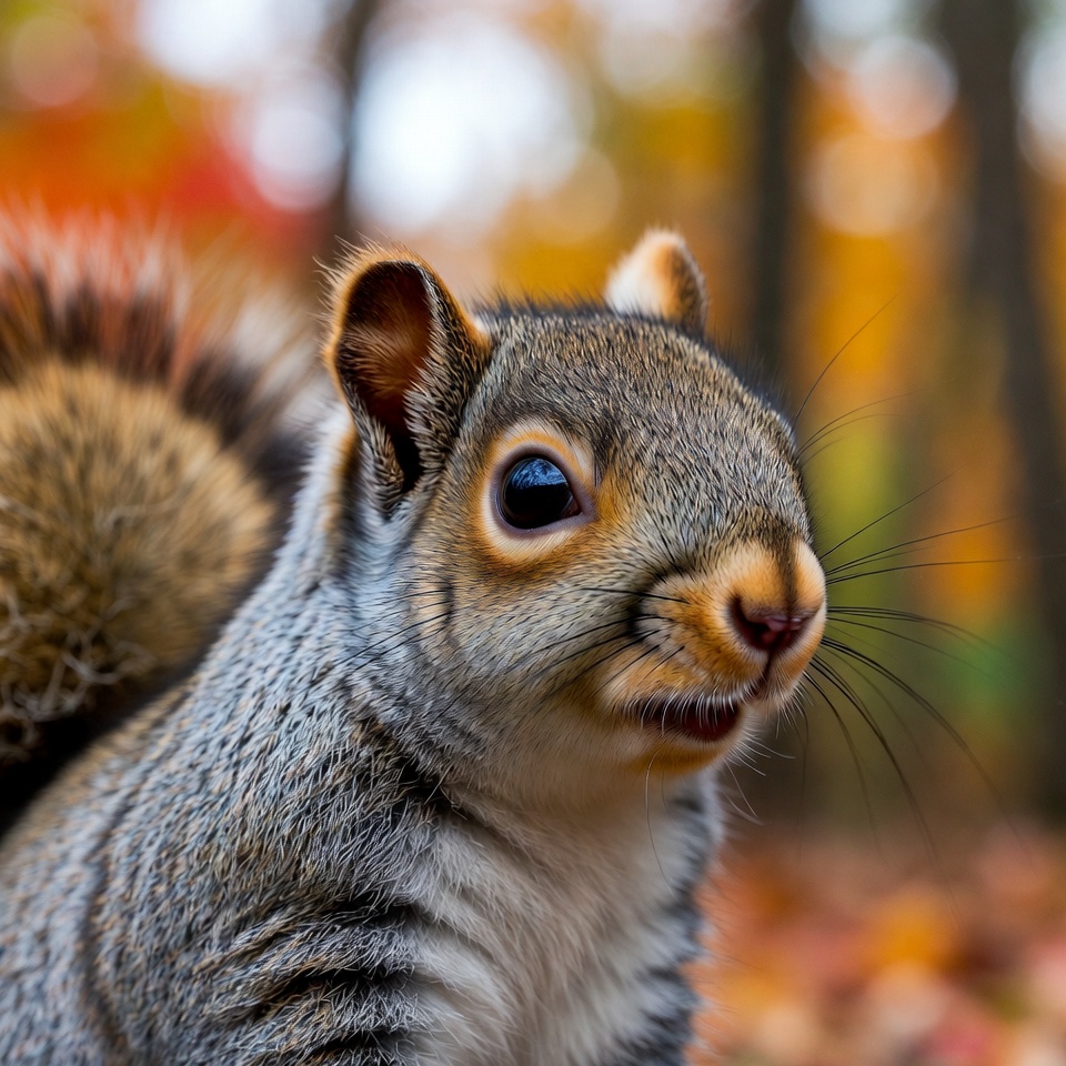 Squirrel in autumn forest Squirrel in autumn forest