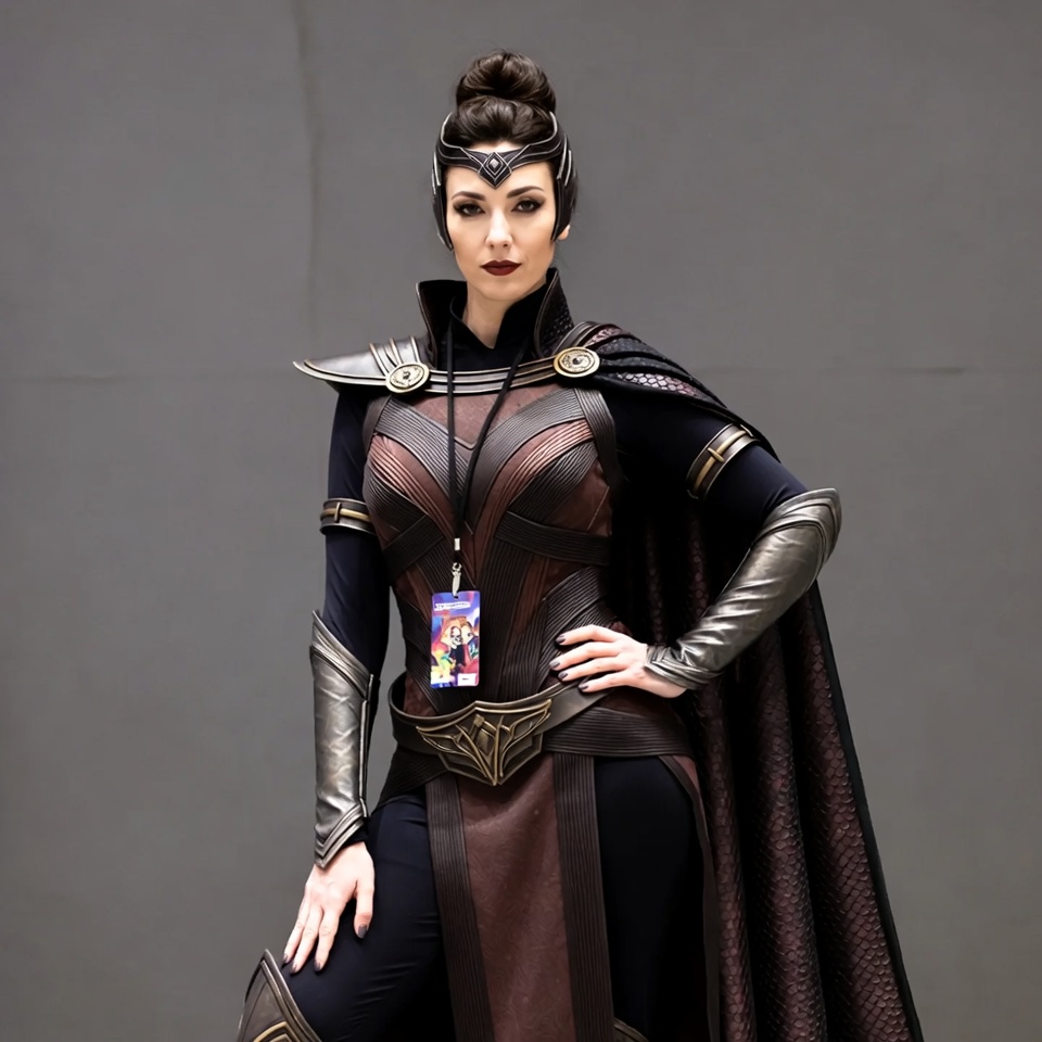 Woman in Dark Queen Cosplay Armor Woman in Dark Queen Cosplay Armor