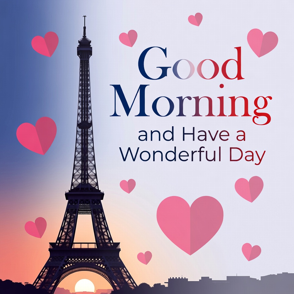 Eiffel Tower Good Morning Hearts Eiffel Tower Good Morning Hearts