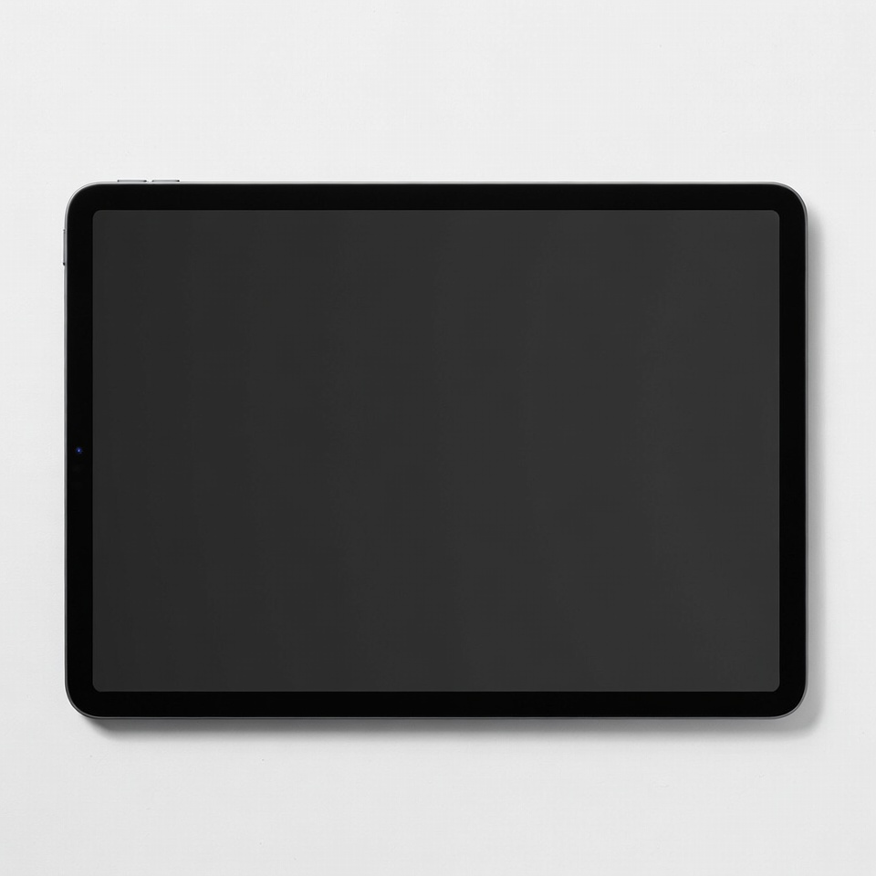 Black iPad Pro on white background Black iPad Pro on white background
