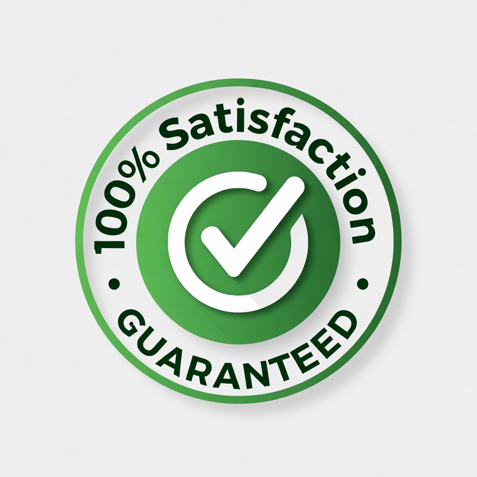 100% Satisfaction Guaranteed Seal 100% Satisfaction Guaranteed Seal