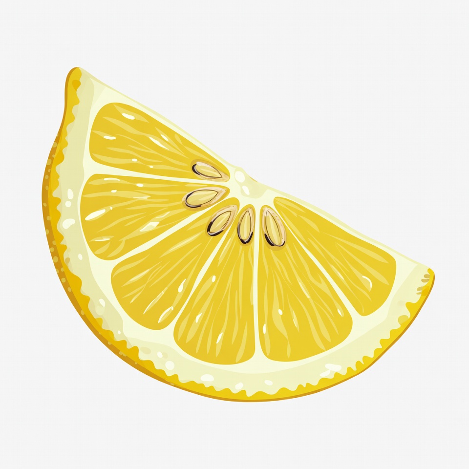 Sliced Lemon Illustration Sliced Lemon Illustration