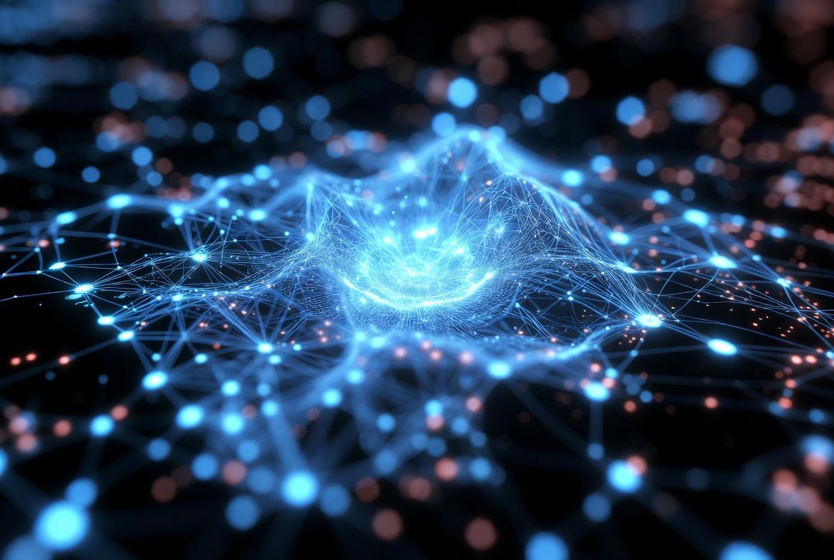 Glowing Neural Network Abstract Glowing Neural Network Abstract