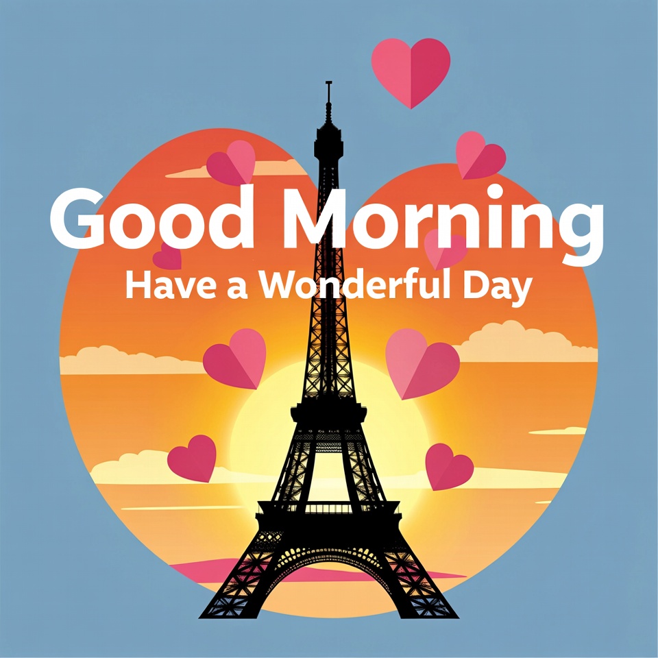Eiffel Tower Good Morning Hearts Eiffel Tower Good Morning Hearts