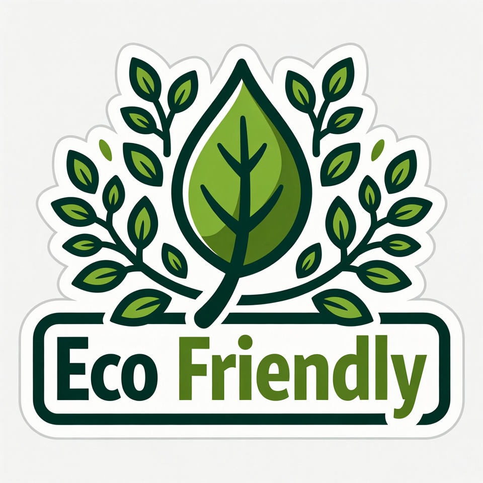 Eco Friendly Leaf Badge Eco Friendly Leaf Badge