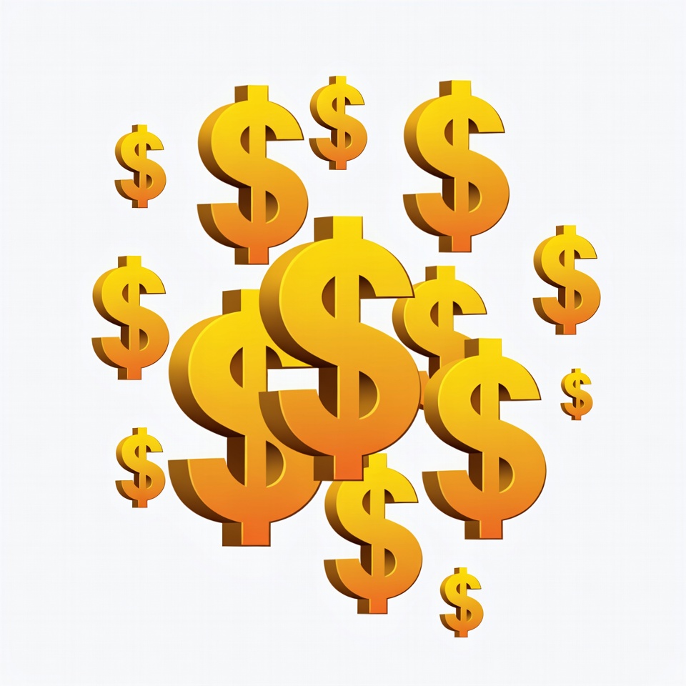 Golden Dollar Signs Clipart Golden Dollar Signs Clipart