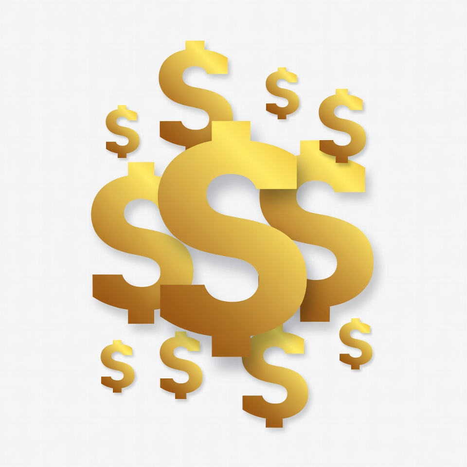 Golden Dollar Signs Clipart Golden Dollar Signs Clipart