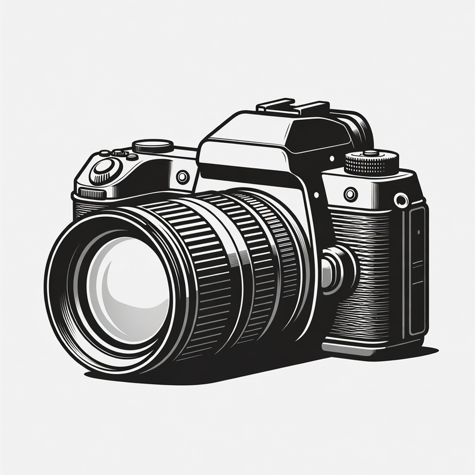 DSLR Camera Illustration DSLR Camera Illustration