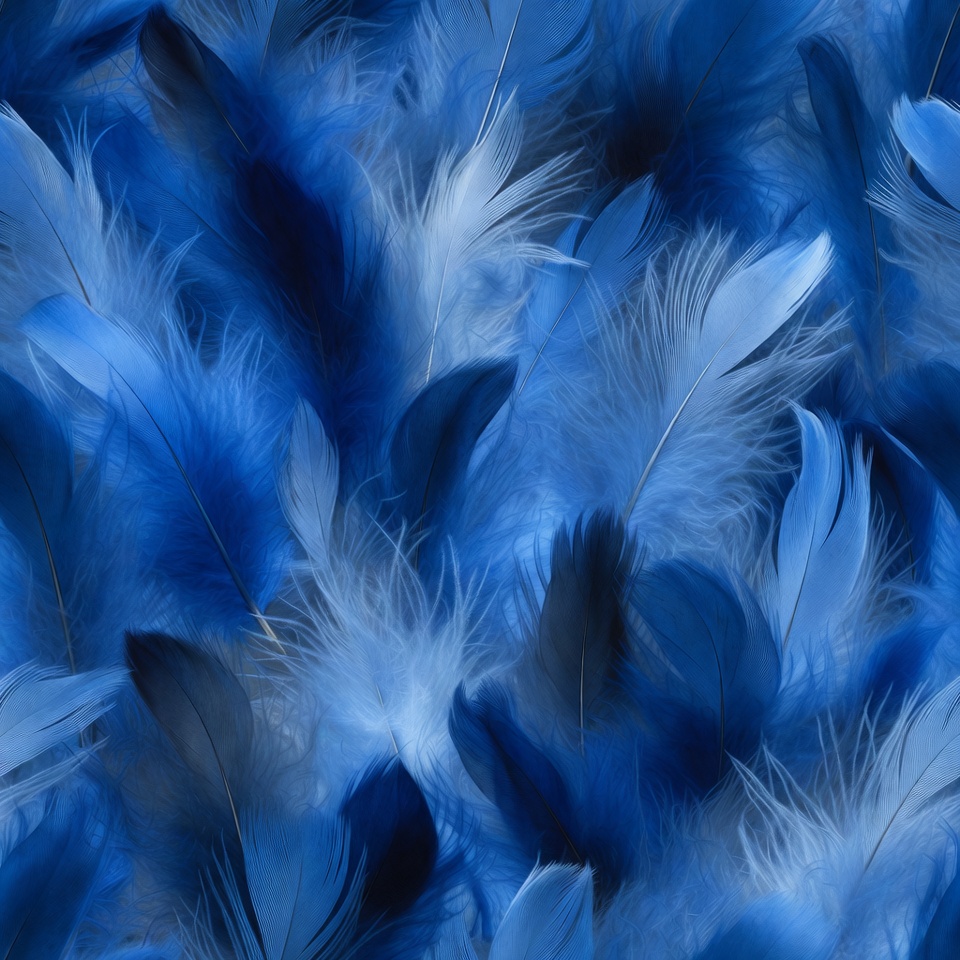 Blue Feathers Background Texture Blue Feathers Background Texture