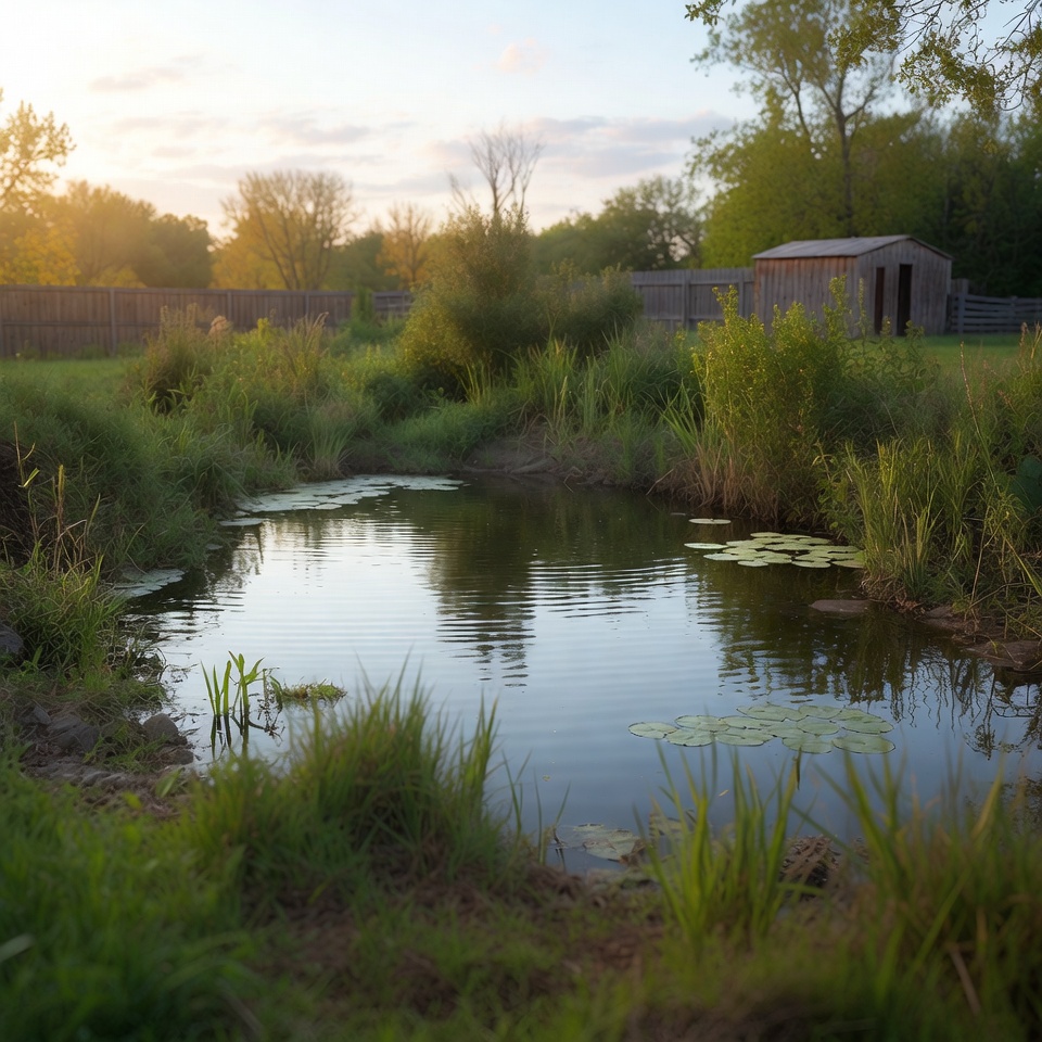 Lily Pad Pond at Sunset Lily Pad Pond at Sunset