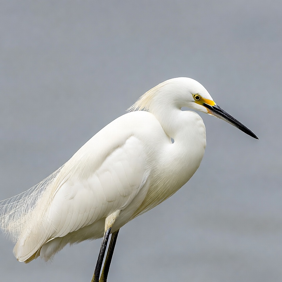 Snowy Egret Standing Gracefully Snowy Egret Standing Gracefully